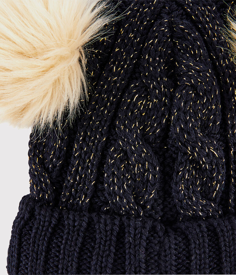 Kinderm&uuml;tze f&uuml;r M&auml;dchen blau/gelb