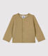 Baby-Cardigan aus gestepptem Doppeljersey.