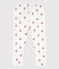 Baby-Leggings aus Baumwolle mit Blumenmuster weiss MARSHMALLOW/weiss MULTICO