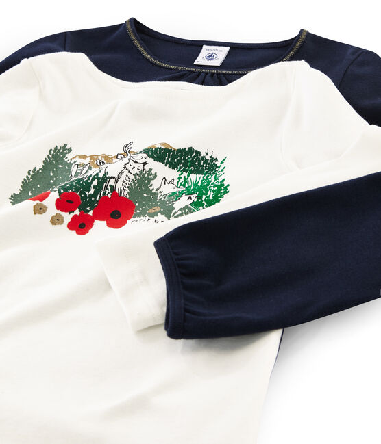 Set mit zwei T-Shirts für Mädchen variante 2