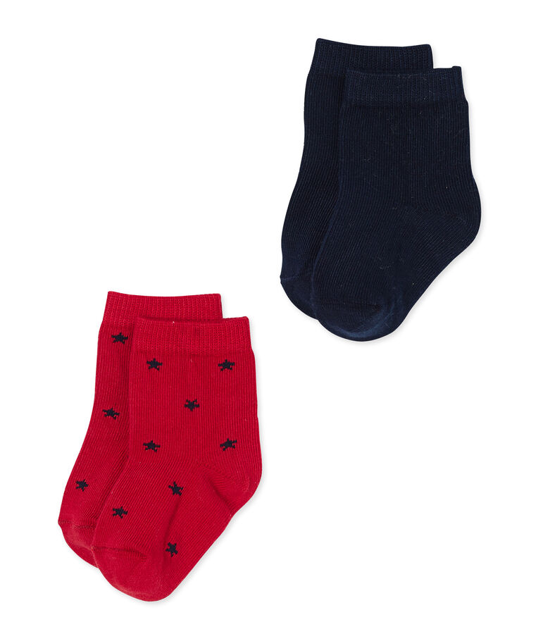 Set aus Baby-Jungen-Socken in Uni + mit Sternen SPECIAL LOT 00