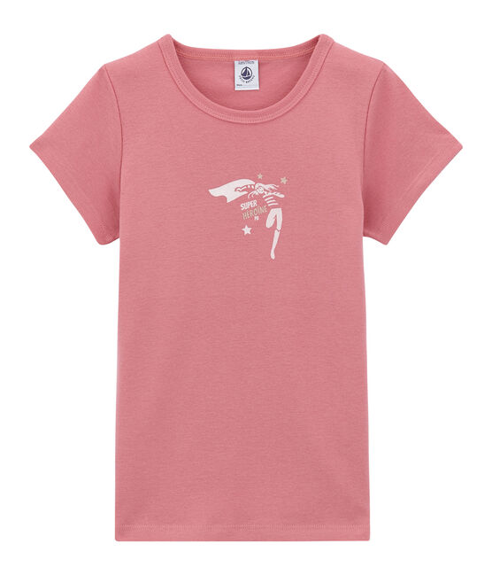 Mädchen-Kurzarmshirt rosa CHEEK
