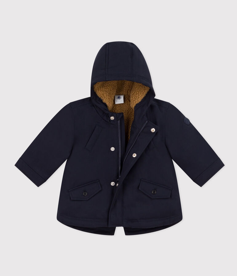 Babyparka mit Sherpafutter. blau SMOKING