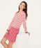 Langärmeliges kleid damen rot TERKUIT/weiss MARSHMALLOW