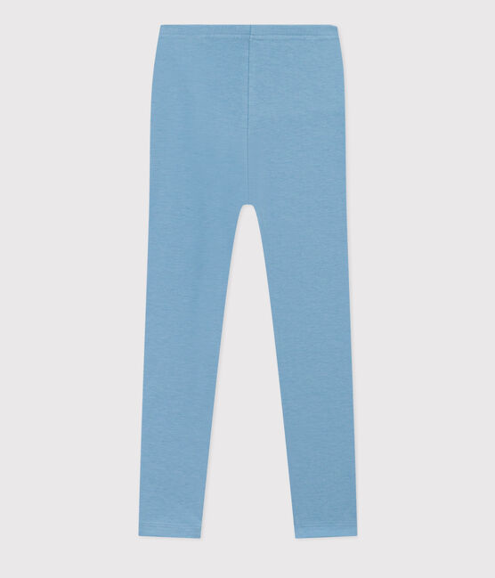 Kinder-Leggings aus Jersey-Elastan für Mädchen blau AZUL