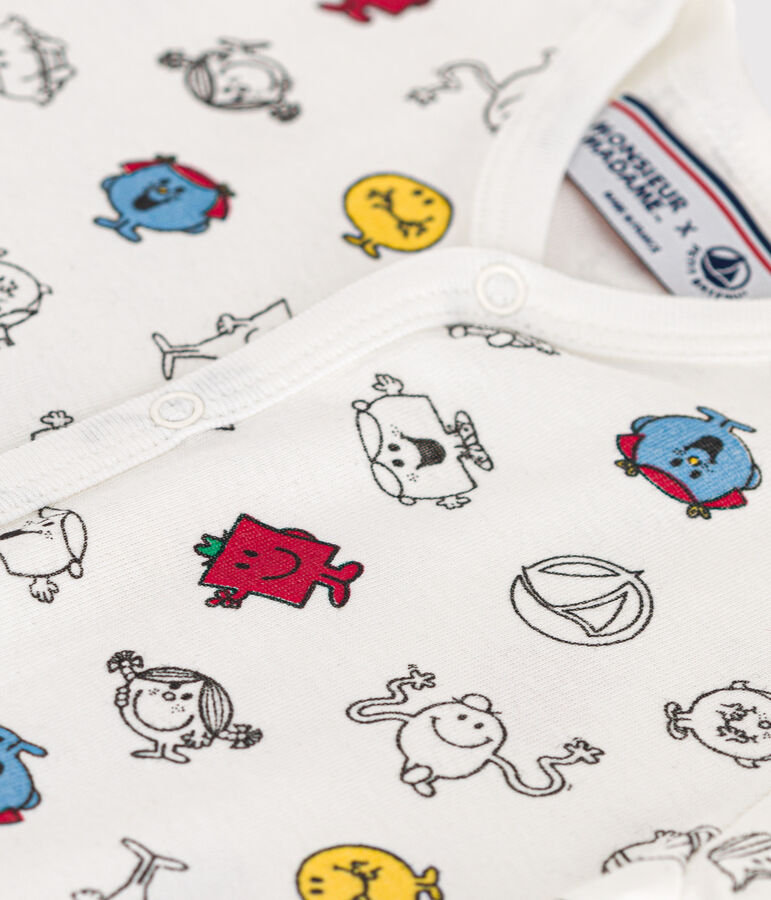 Baby Kurzoverall mit Mr. Men und Little Miss -Print aus Baumwolle weiss/vielfarbig