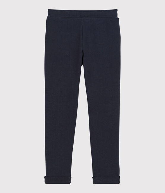 Kinder-Jogginghose aus Molton für Mädchen blau SMOKING