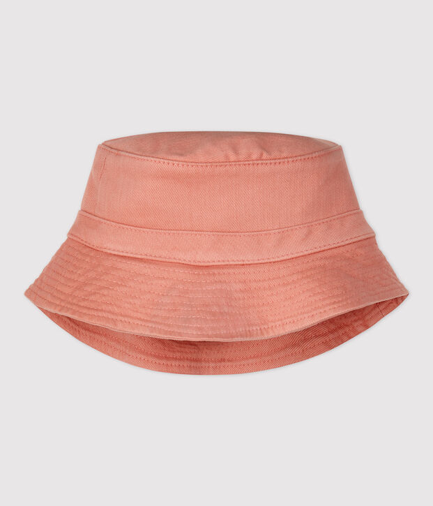 Baby-Sonnenhut aus Denim rosa