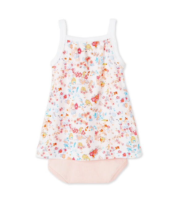 Body robe bébé fille à bretelles weiss ECUME/rosa CUPCAKE/ MULTICO