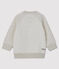 Baby-Sweatshirt Petit Bateau & Deyrolle für Jungen weiss MARSHMALLOW/ MONTELIMAR