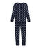 Eng anliegender Jungen-Schlafanzug blau SMOKING/weiss MULTICO