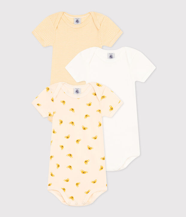 Set aus 3 kurz&auml;rmeligen Baby-Bodys Koala aus Baumwolle vielfarbig