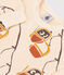 Baby-Sweatshirt aus bedrucktem Molton weiss AVALANCHE/ MULTICO