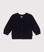 Baby-Cardigan aus Baumwollstrick blau SMOKING