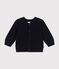 Baby-Cardigan aus Baumwollstrick blau SMOKING