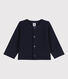 Baby-Cardigan aus dickem, einfarbigem Jersey