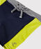 Umweltfreundliche Badeshorts Baby Jungen blau SMOKING/gelb JAUNE
