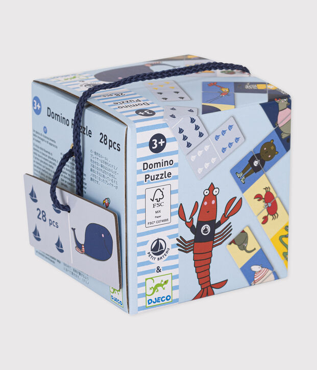 Domino-Spiel &ndash; Djeco x Petit Bateau vielfarbig