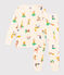 Kinderpyjama aus Baumwolle mit Tier-Printmotiv weiss AVALANCHE/ MULTICO