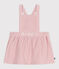 Baby-Kleid aus Fein-Cord mit Blumenstickerei am Bund rosa JOLI