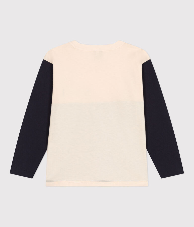 Lang&auml;rmeliges T-Shirt aus Baumwolle f&uuml;r Kinder/Jungen weiss AVALANCHE/ MULTICO