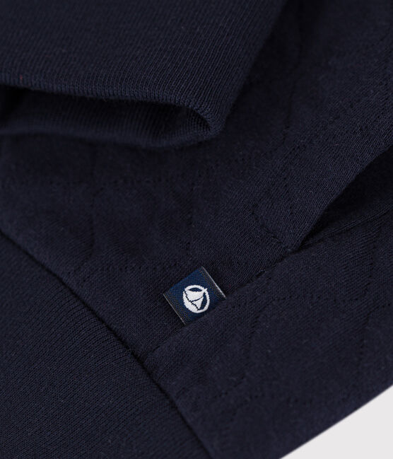 Kinder-Cardigan aus Doppeljersey für Jungen blau SMOKING