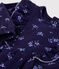 Lang&auml;rmeliges Baby-Kleid aus Baumwolle mit Blumenmuster blau/vielfarbig
