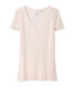 Kurzärmliges T-Shirt mit V-Ausschnitt für Damen