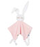 Baby-Kuschelhäschen aus Rippstrick rosa CHARME/weiss MARSHMALLOW
