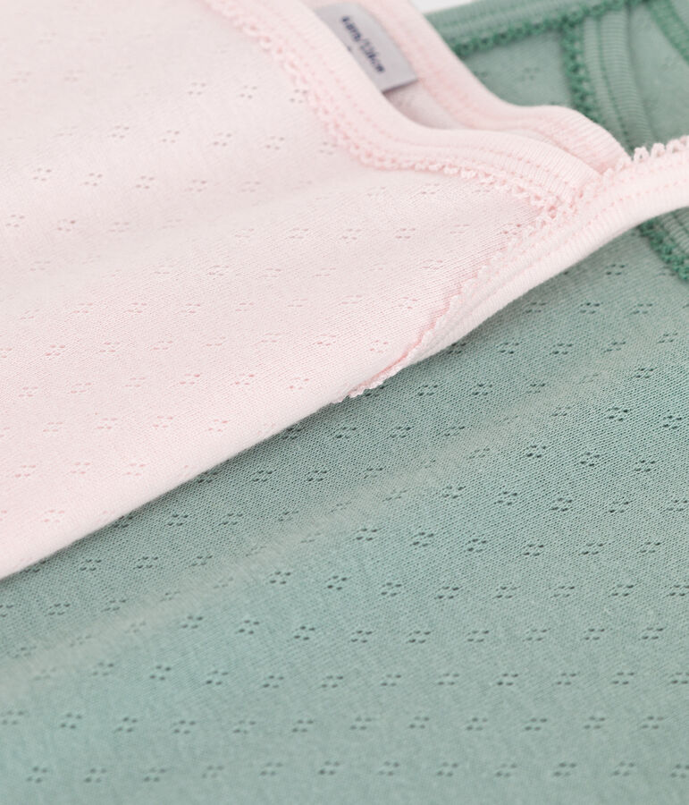 2er-Set Kinder Spaghetti-Tops aus Baumwolle vielfarbig