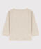 Langärmeliges Baby-T-Shirt aus Rippstrick beige MONTELIMAR CHINE