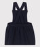 Bedrucktes ärmelloses Babykleid aus gestepptem Doppeljersey blau SMOKING