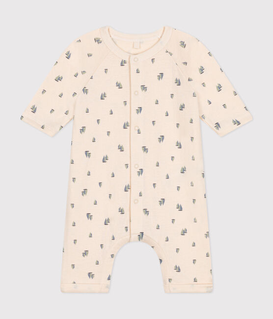 Langer Baby-Overall aus Doppeljersey weiss AVALANCHE/ MULTICO