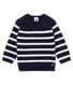 Gestreifter Woll-Baumwoll-Pullover für Jungen-Babys