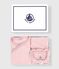 2-teiliges Baby-Geschenkset aus Nicki und bestickter Body mit Herzmotiv rosa JOLI