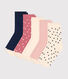 5er-Set Kinder-Socken aus Baumwolle mit Pünktchen