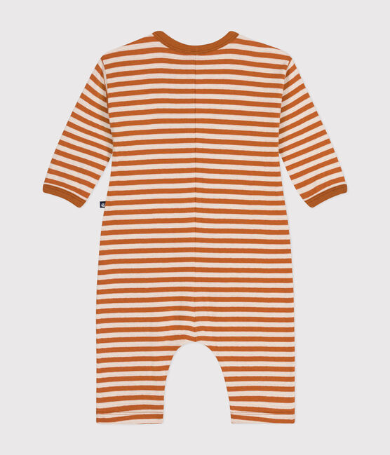 Langer Baby-Overall aus Doppeljersey ECUREUIL/ AVALANCHE