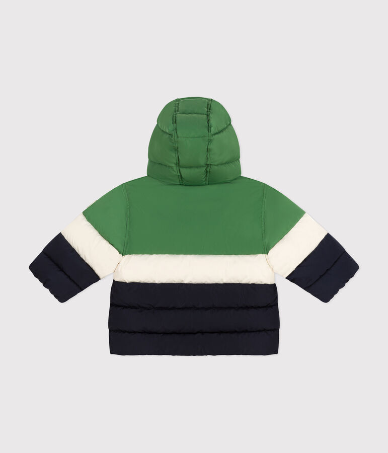 Baby-Winterjacke mit Kapuze im Colorblock PALMERAIE/ MULTICO