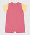 Kurzoverall Petit Bateau X Snoopy aus Baumwolle für Babys rot CORRIDA/weiss MARSHMALLOW