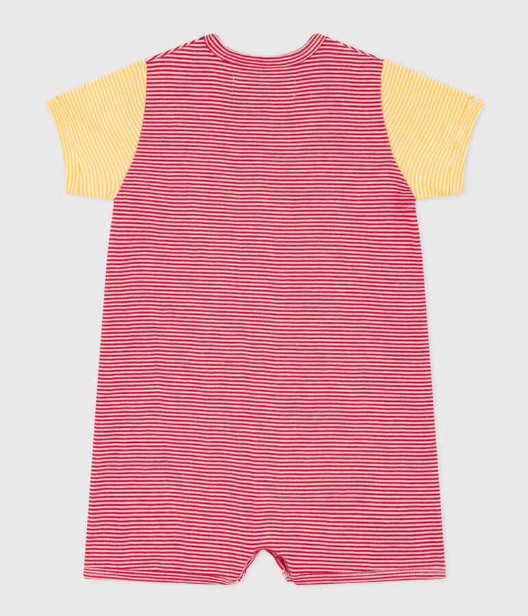 Kurzoverall Petit Bateau X Snoopy aus Baumwolle f&uuml;r Babys rot/weiss
