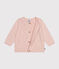 Baby-Cardigan aus Baumwollstrick in Ajour-Optik rosa SALINE