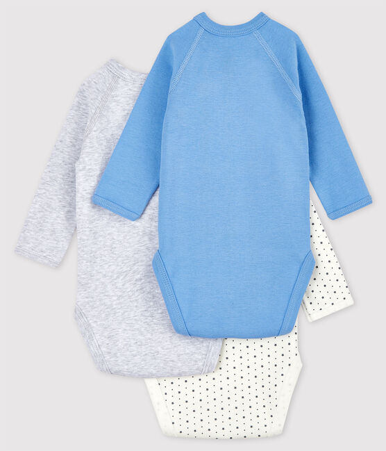 3er-Set langärmelige Baby-Bodys aus Bio-Baumwolle im Kimono-Schnitt variante 2