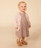 Baby-Cardigan aus Baumwollstrick in Ajour-Optik rosa SALINE