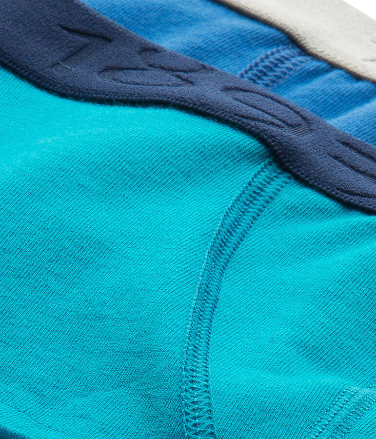 Set mit zwei einfarbigen Jungen Boxershorts aus StretchJersey lot .