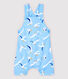 Kurze Baby-Latzhose aus Sergestoff für Jungen