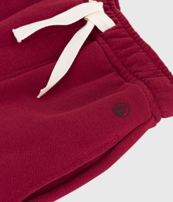 Kinder-Jogginghose aus einfarbiger Baumwolle  AMARANTE