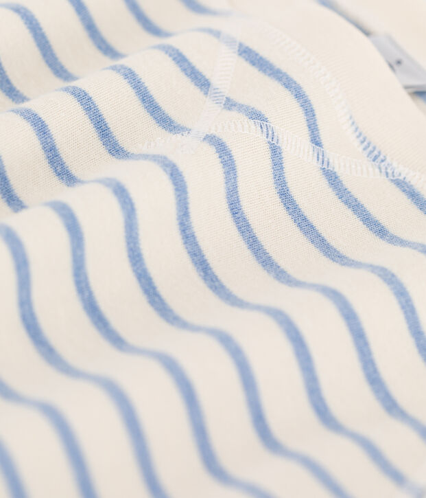 Sweatshirt aus Baumwolle f&uuml;r Damen naturfarben/blau