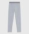 Kinder-Hose im Leggings-Stil aus einfarbiger Baumwolle grau FUMEE CHINE