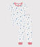 Kinder-Pyjama aus Baumwolle mit Sternmotiv weiss MARSHMALLOW/blau ALASKA