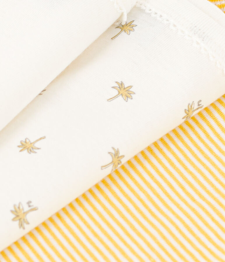 3er-Set Baby-tr&auml;ger-body aus Baumwolle mit Palmenmotiv variante 1